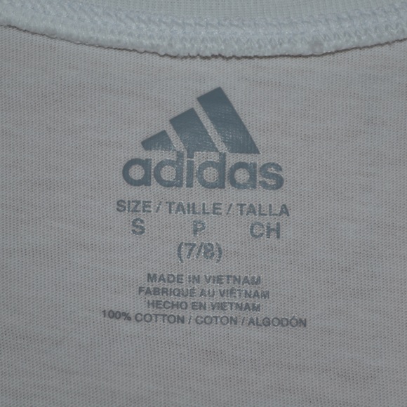 Youth girls Adidas shirts and shorts set, size S 7/8 - Picture 12 of 16